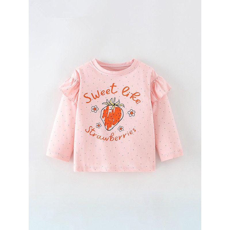 Cute Export Autumn Cartoon Casual Long Sleeve T-shirt