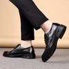 Leather shoes men's British style business formal wear retro men's shoes autumn new men's soft sole wearable casual derby shoes