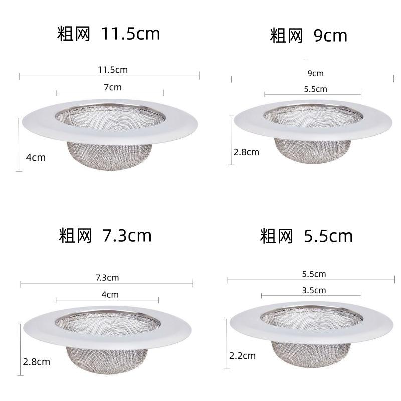 Spülbeckensieb Küchenspüle Gitterfilter Edelstahl Abflussloch Filternetz Schutz Gegen Verstopfung Küchenzubehör