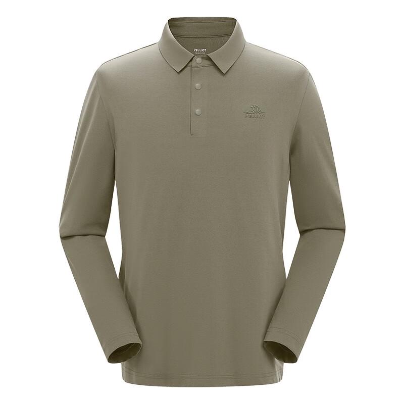 

Pelliot Men s Long Sleeve Polo T-Shirt M