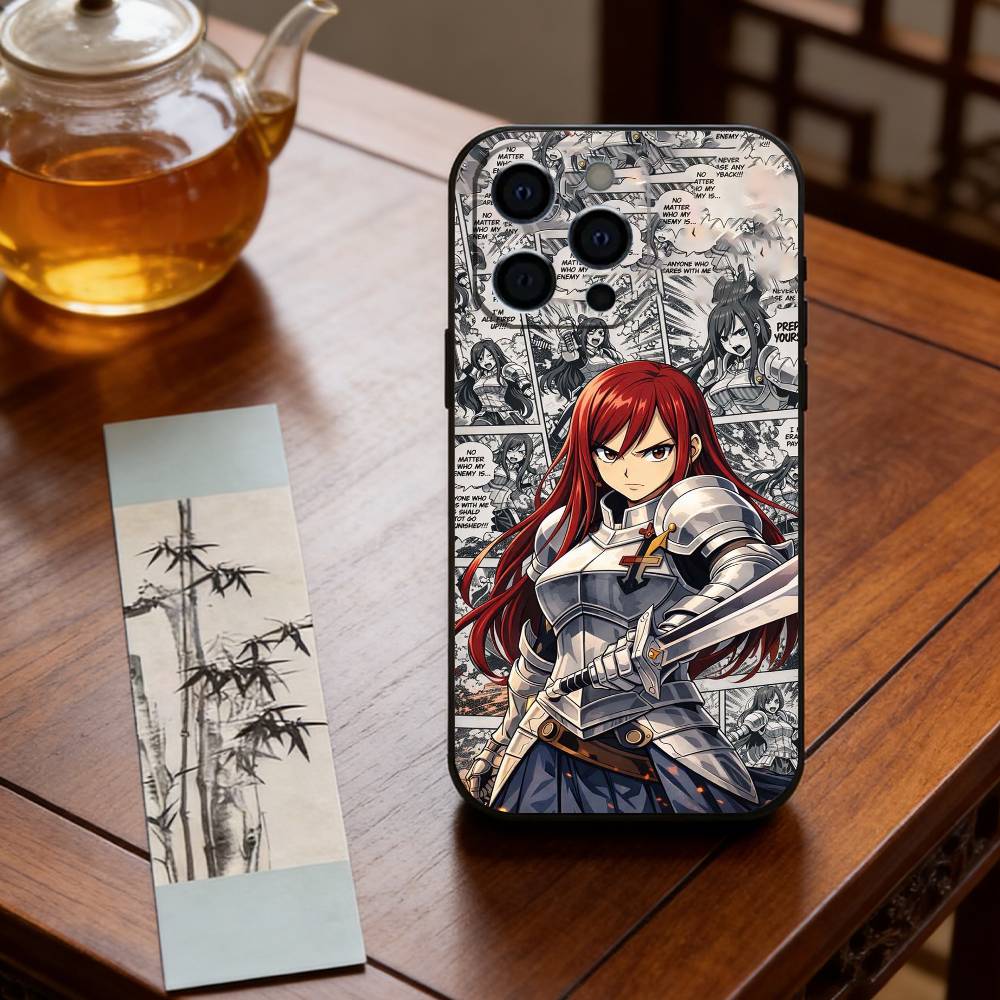 Anime F-Fairy Tail E-Erza Scarlet Phone Case Silicone Soft For IPhone 17 16 15 14 13 12 11 X XR Plus Pro Max Plus