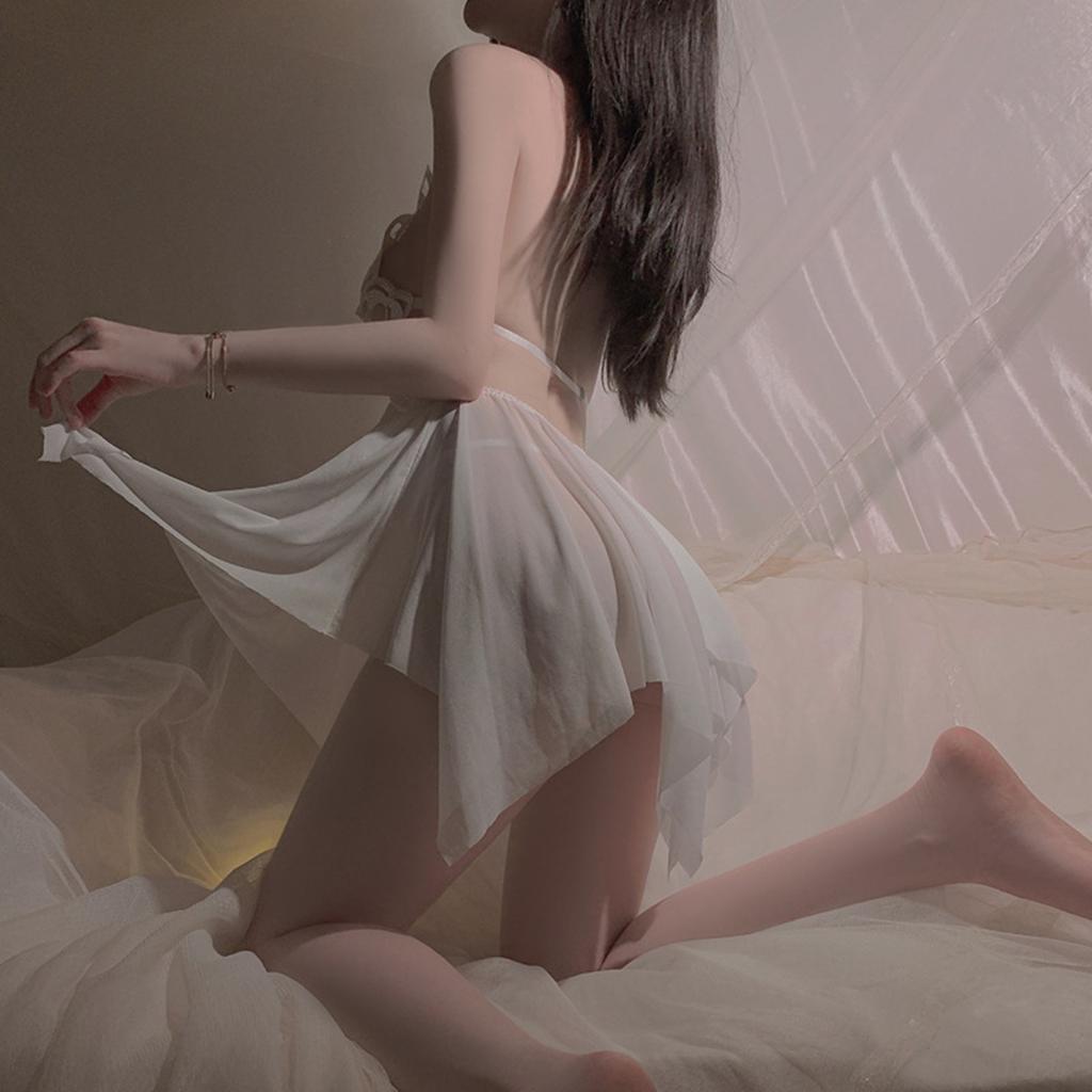 Sex Underwear Pure Desire Wind Perspective Mesh Sexy Butterfly Hot Large Size Nightdress Women's Uniform Suit