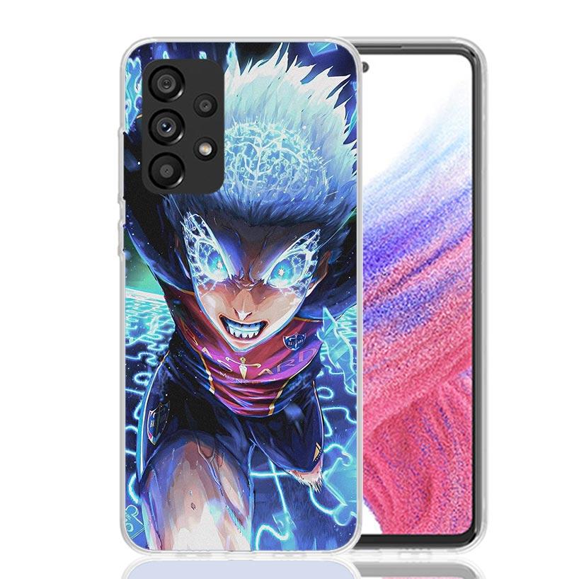 Blue Lock Isagi Yoichi Phone Case for Samsung Galaxy A52 A51 A50S A12 A22 A32 A72 A10S A30S A31 A71 Note 20 Ultra 10 Plus S10 Ga