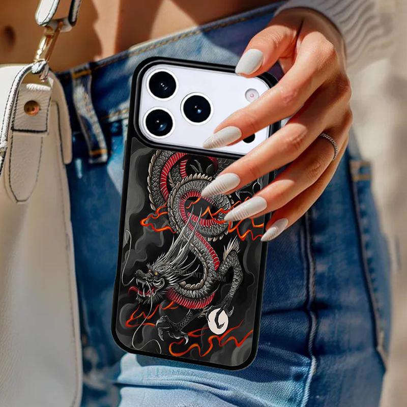 Asian Chinese Dragon Phone Case For iPhone 17 Air 14 15 13 12 Max Cover For Apple 14 15 16 16e 11 Pro Max Plus Coque