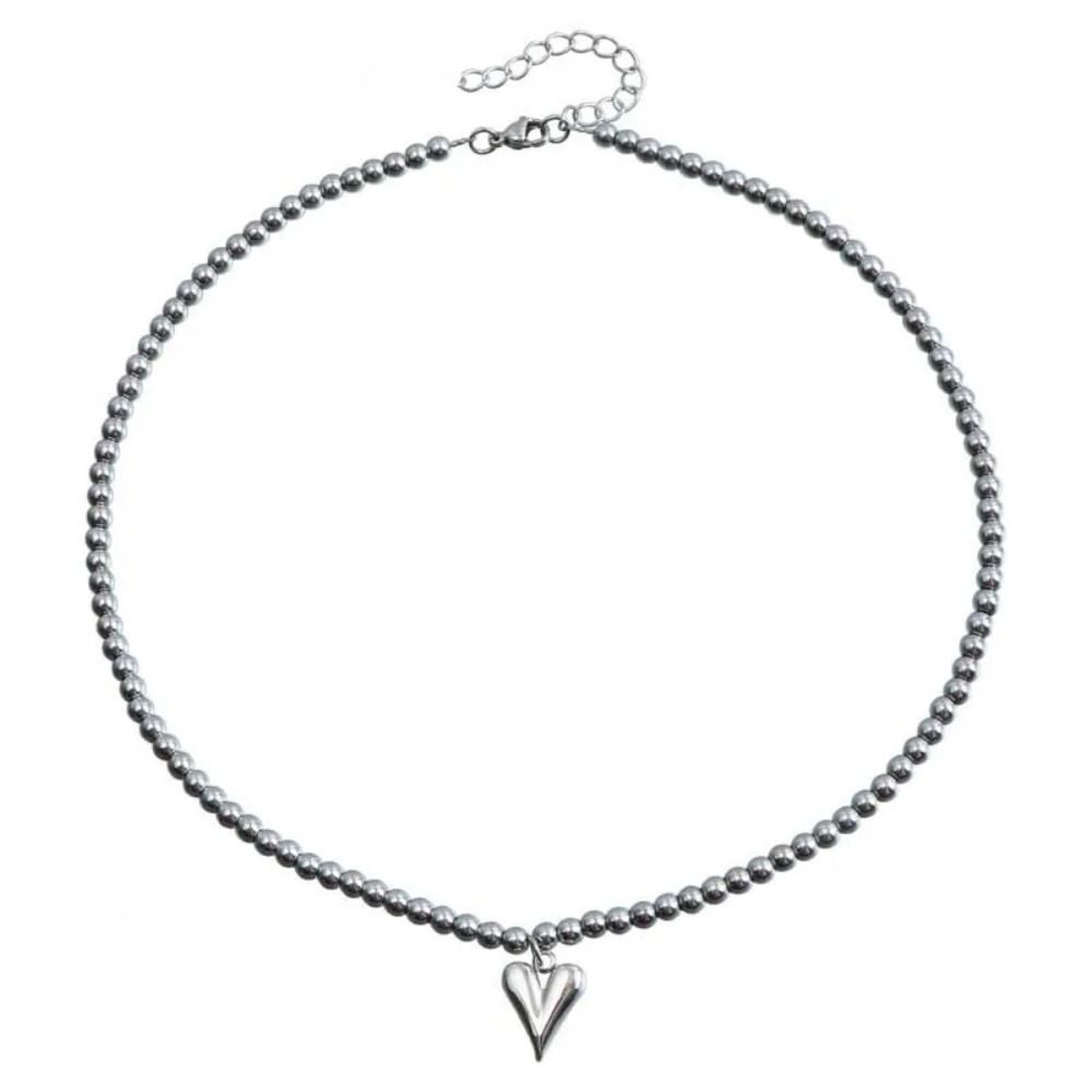 Simple Pendant Necklace Alloy Pearl Necklace Fashion Clavicle Chain