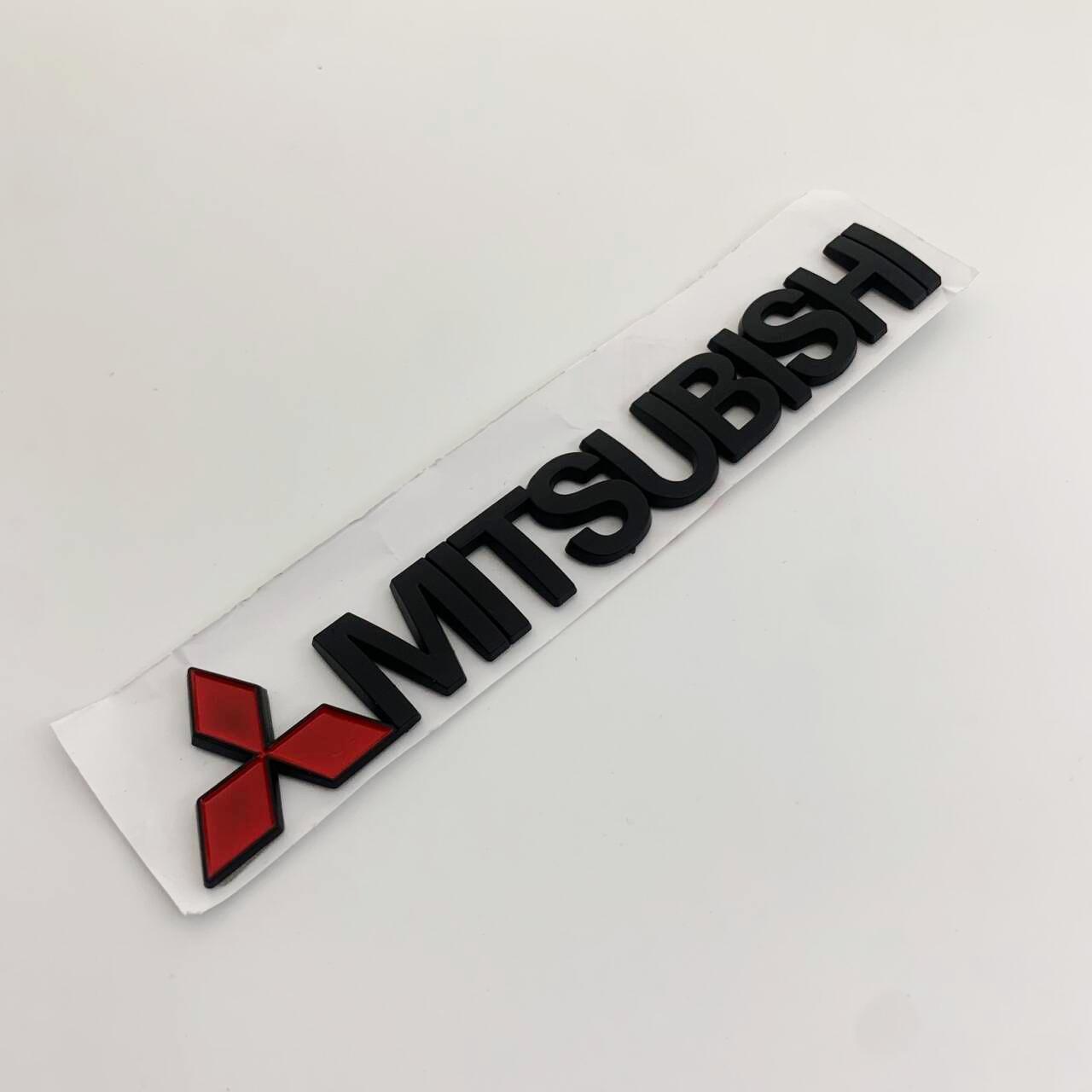 

for Mitsubishi 15x2cm 3D Letters Sticker Lancer 9 Pajero ASX Outlander Eclipse Galant Mirage Car Side Trunk Badge Emblem