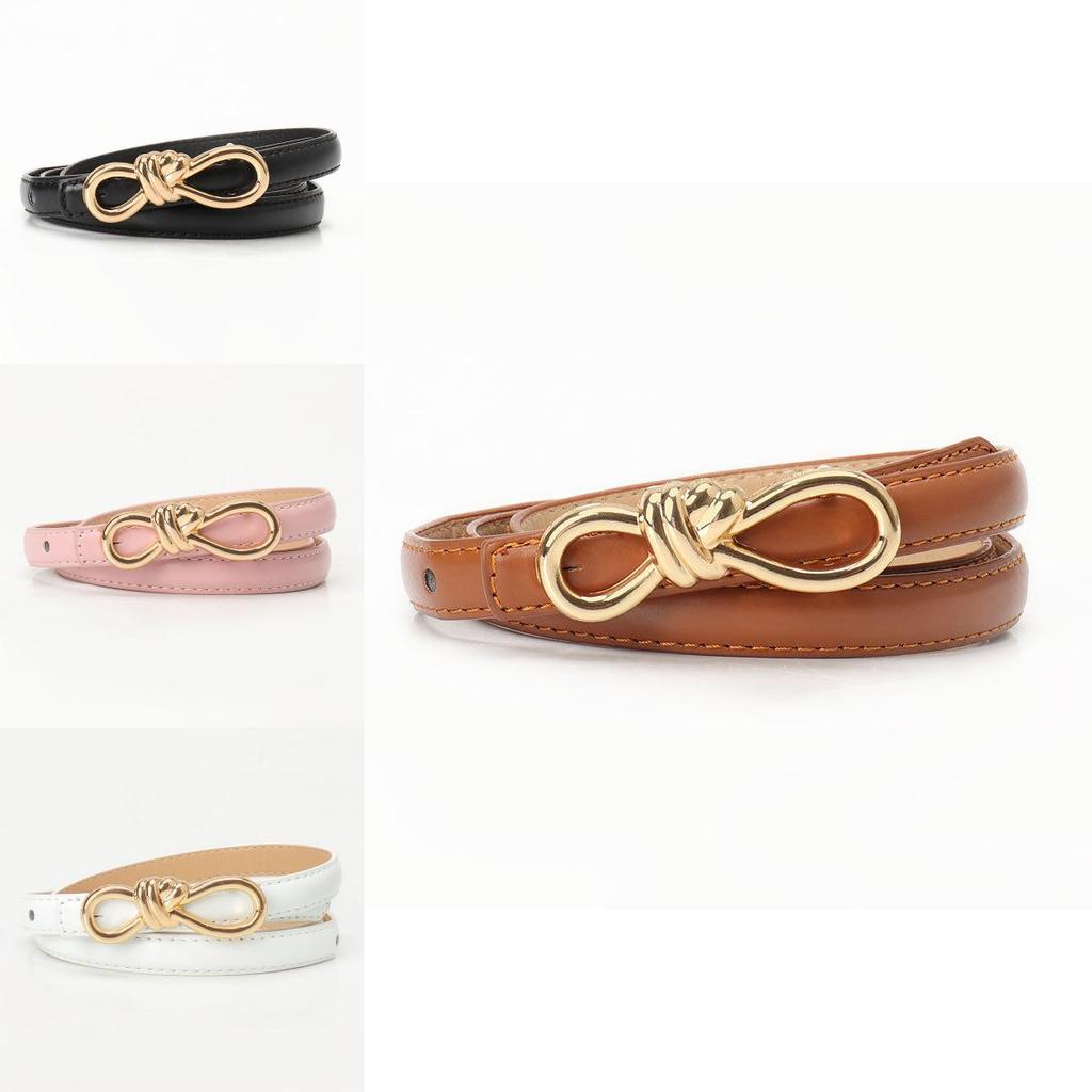 Womens Fashion Leather Belt For Dresses And Jeans With Alloy Buckle For Casual Wear