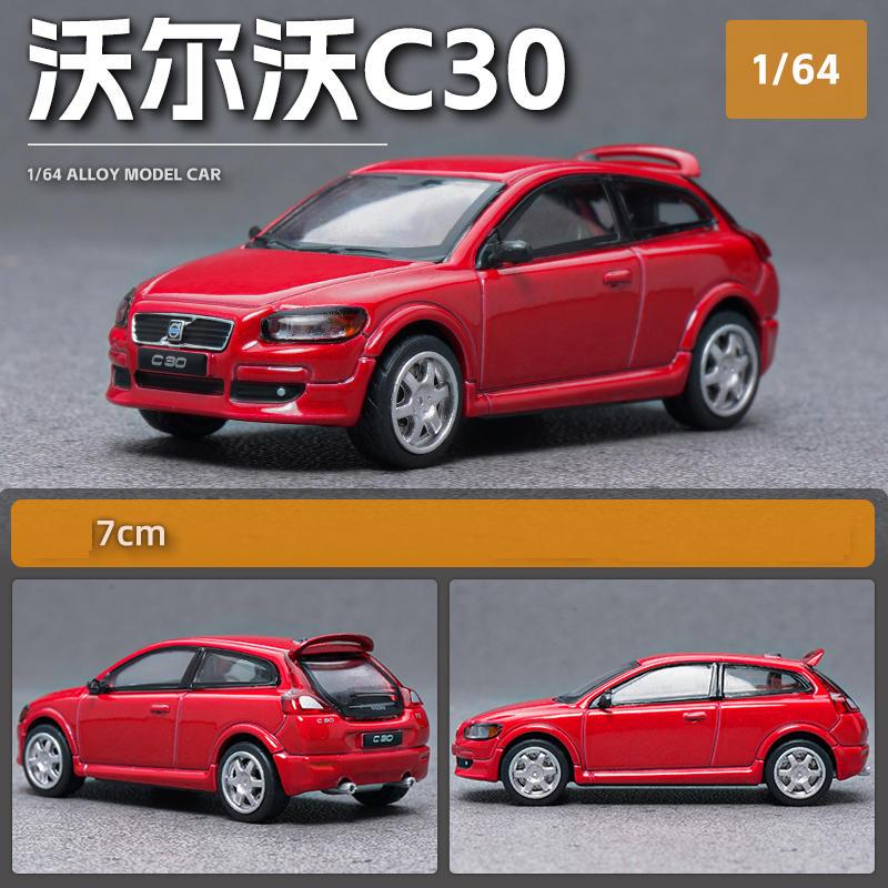 

1:64 VOLVO C30 Литі Металеві Моделі Автомобілів та Іграшкові Транспортні Засоби Модель Автомобіля Масштабна Модель Іграшкові Автомобілі Для Дітей червоний