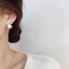 S925 Silver Needle Cat's Eye Stone Earrings - Versatile, High-End Japanese Korean Design