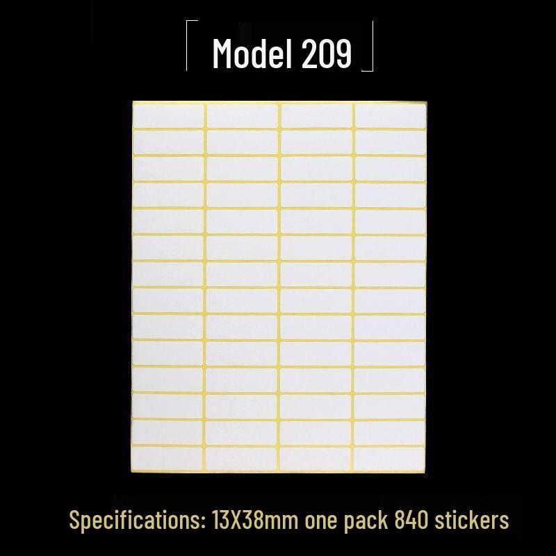 A5 Adhesive Matte White Label Stickers - Printable, Writable, Removable Name Tags