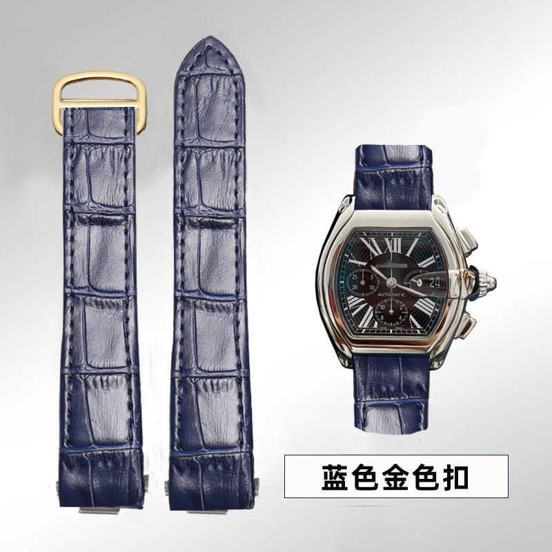 

19мм 20мм Для Cartier Roadster W6206018 W6206017 Ремінець для годинника зі справжньої шкіри Чоловічий Замінний Ремінець для годинника з коров ячої шкіри Нейлоновий Браслет ремінь 19mm