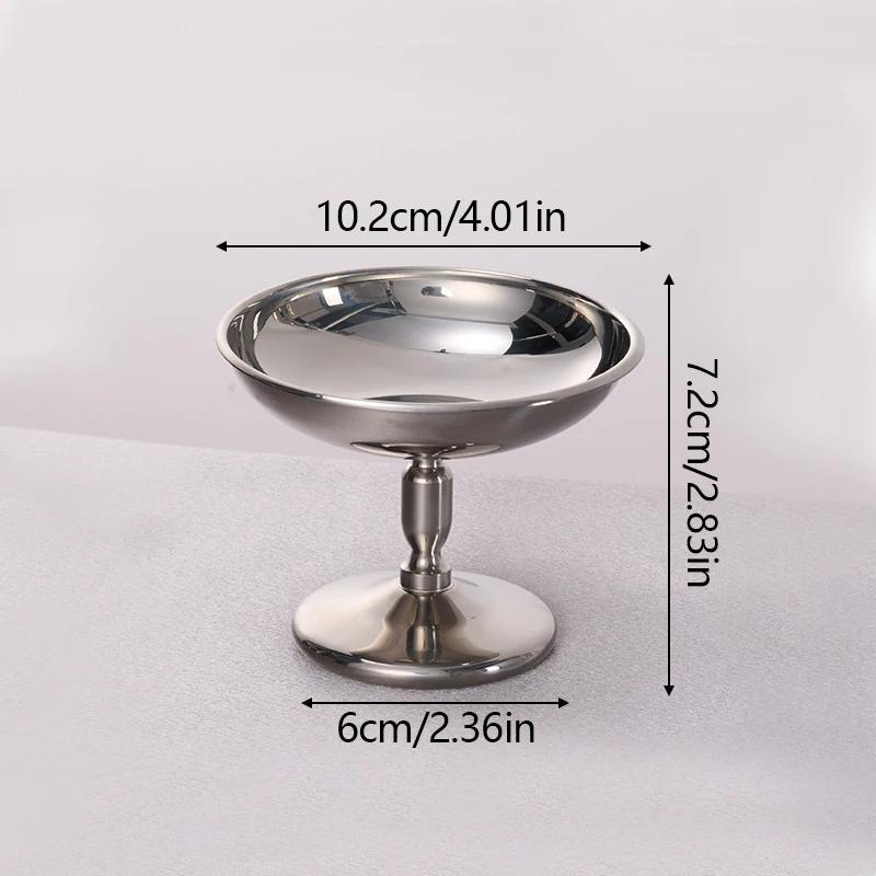

Стаканчик для мороженого из нержавеющей стали, фруктовая чаша, высокая ножка, стаканчик для молочного коктейля, десерт, многофункциональные контейнеры для дома, легкая роскошная салатница