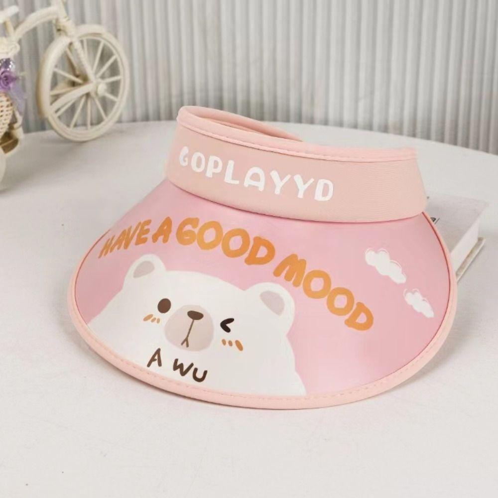 

Sunscreen Ponytail Cap Cartoon Empty Top Cap Cute Sun Hat Baby Children