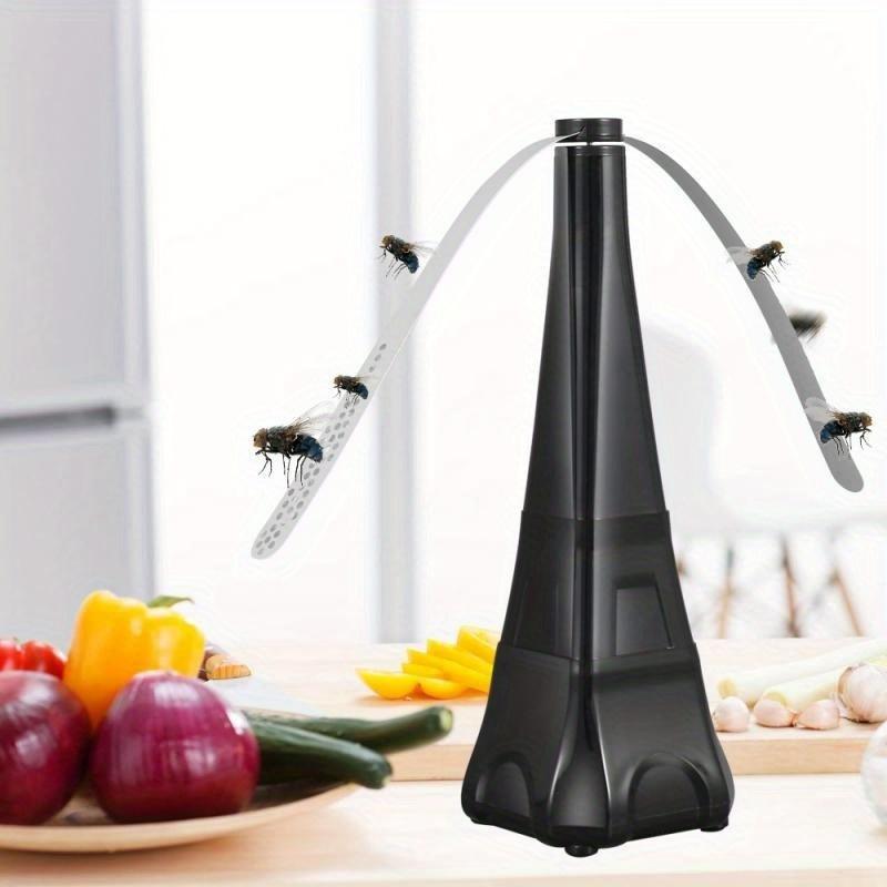 Set de 2, Ventilatoare electrice pentru omorât muște, Funcționează pe baterii, Potrivite pentru mese în interior sau exterior, Perfecte pentru picnicuri și utilizarea la masă. Ideal pentru Grătare, Evenimente,