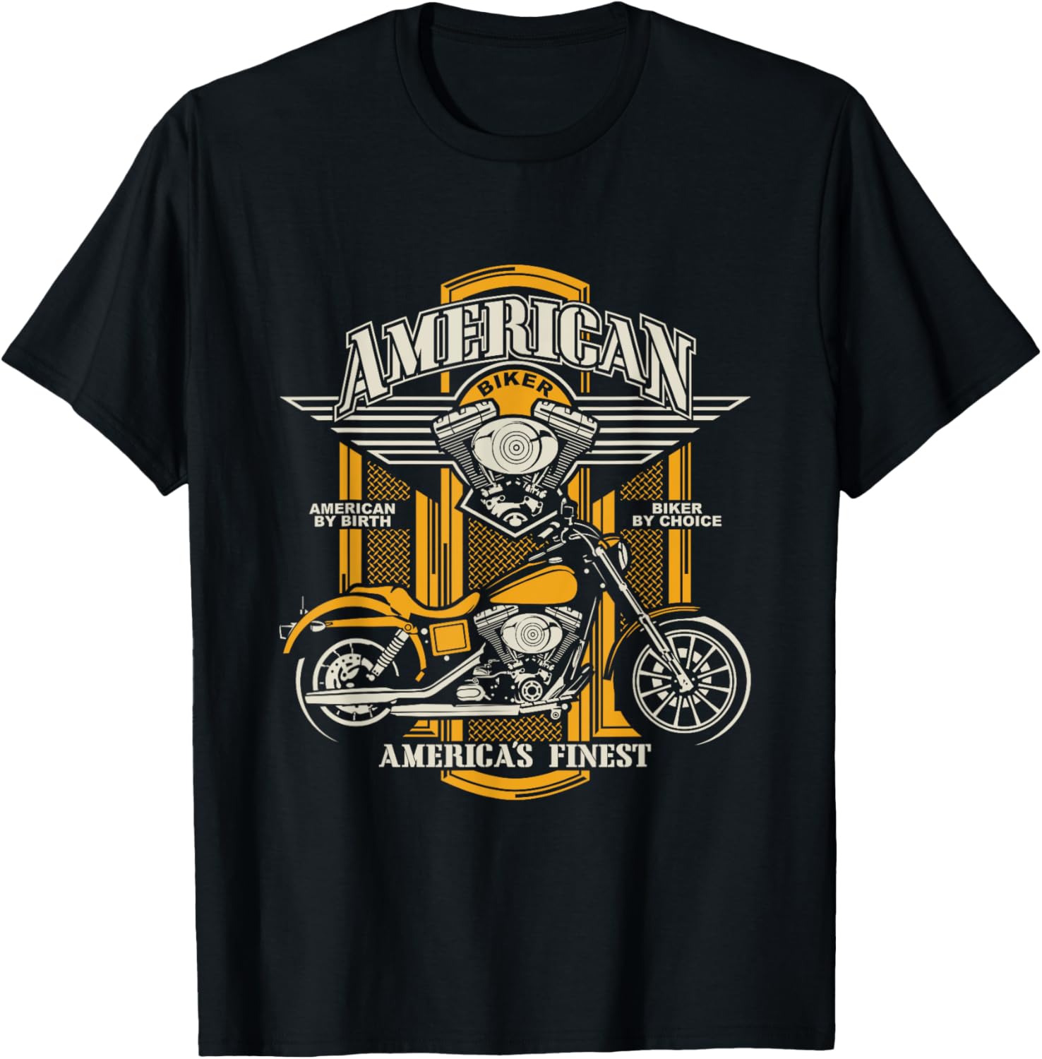 

America s Finest American Motorcycle Biker T-Shirt 100% Cotton O-Neck Short Sleeve Summer Casual Mens T-shirt Streetwear - Me... S разноцветный