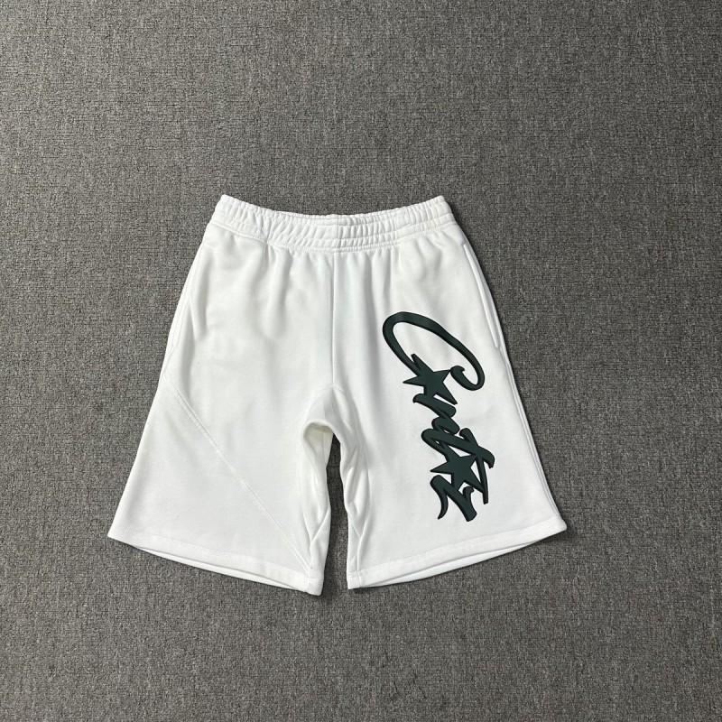 Corteiz Streetwear Short Pants Men Women Alcatraz Ship Print Loose Fit Cotton Shorts