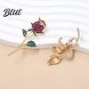 Non-fading Lapel Pin Suit Collar Pin 3D Rose Flower Shape