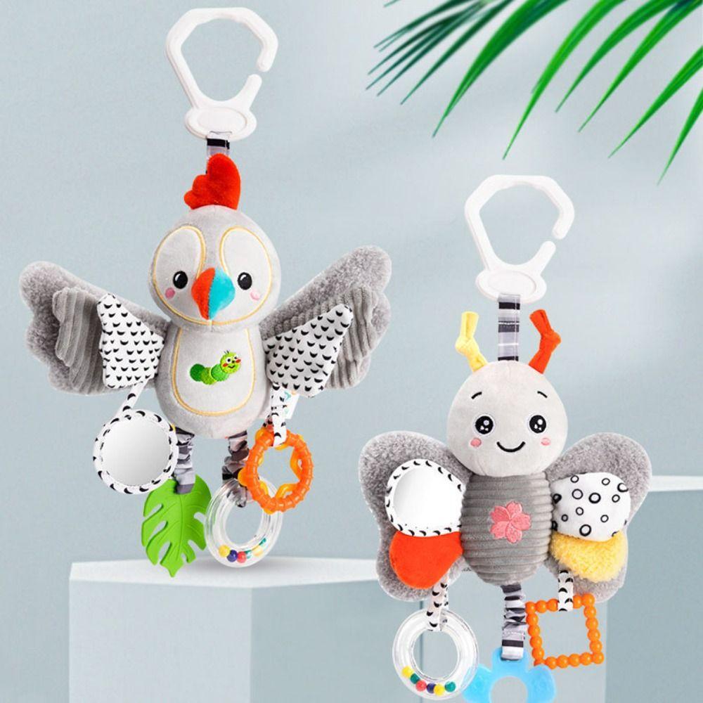 PP Cotton Newborn Rattles Plush Toys Early Education Plush Rattle Teether Toys  0-12 Months