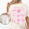 Comfort Colors Coquette Bow Jesus Shirt: Trendy Pink Christian Women's Tee