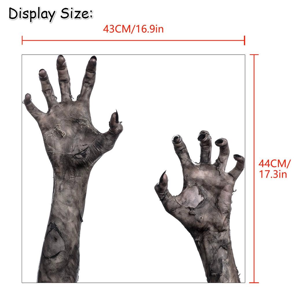 New Ghost Hand Zombie Halloween Wall Sticker Horror Glass Window Living Room Bedroom Wall Sticker
