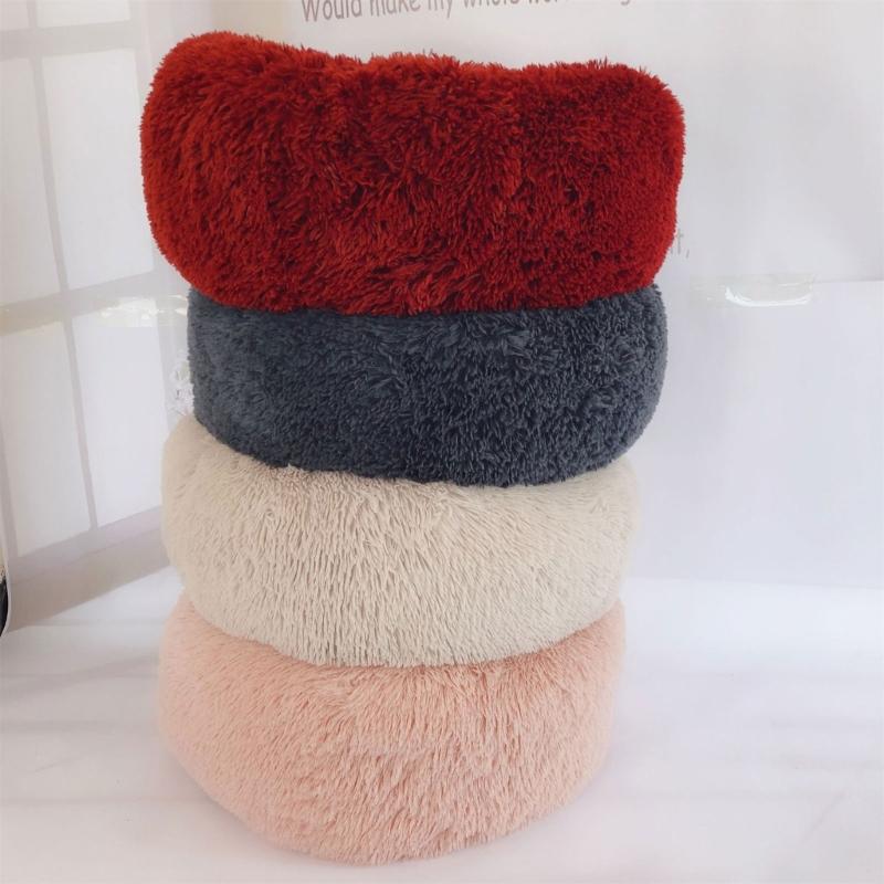 Cat Bed for Indoor Cat Winter Soft Round Sofa Bed Handmade for Small Kitten