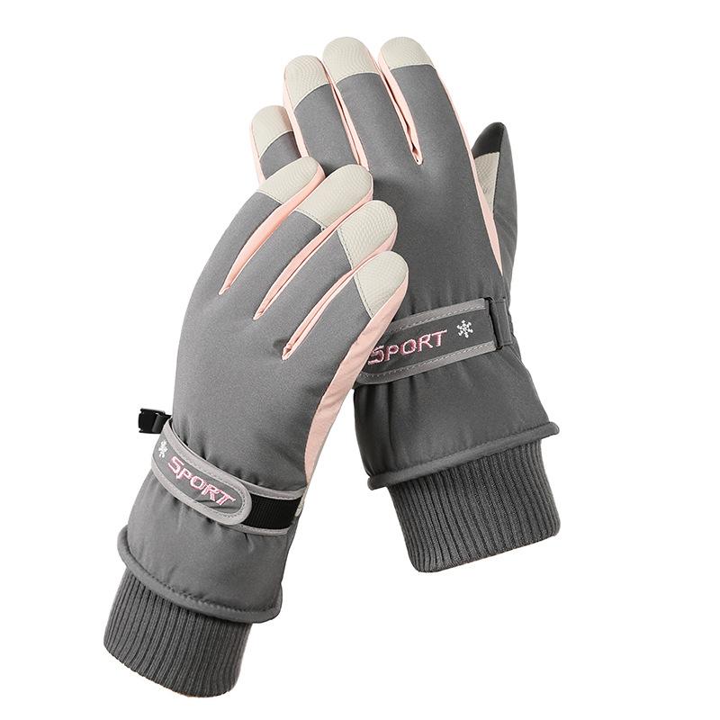 Ski Gloves for Men and Women Outdoor Cycling  Touch Screen  Warm  Fleece and Thickened Gloves  Waterproof and Anti Slip