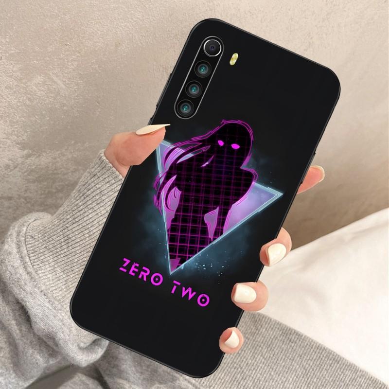 Pouzdro na telefon Zero Two Darling 002 pro Xiaomi Redmi Note 11 10 9T 8 7 Pro Redmi 10 9A 9C 8 7 6 Měkké černé pouzdro na telefon