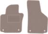 Beige Front Floor Mats For: Volkswagen Eos Cabrio (2005-2015)