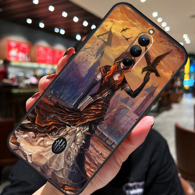 Halloween Moon Witch Horror Case For ZTE Nubia Red Magic 10S 10 8 9 8S 9S 11 Pro Plus 10 Air 5G 6R 6 7 6S 7S Pro Cover