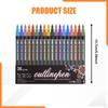 Double Line Outline Markers Craft Pens School Supplies Highlighter for Making Cards