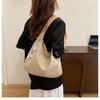 Korean Style Canvas Tote Bag Fashion Simple Large Capacity Shoulder Bag for Women KTB