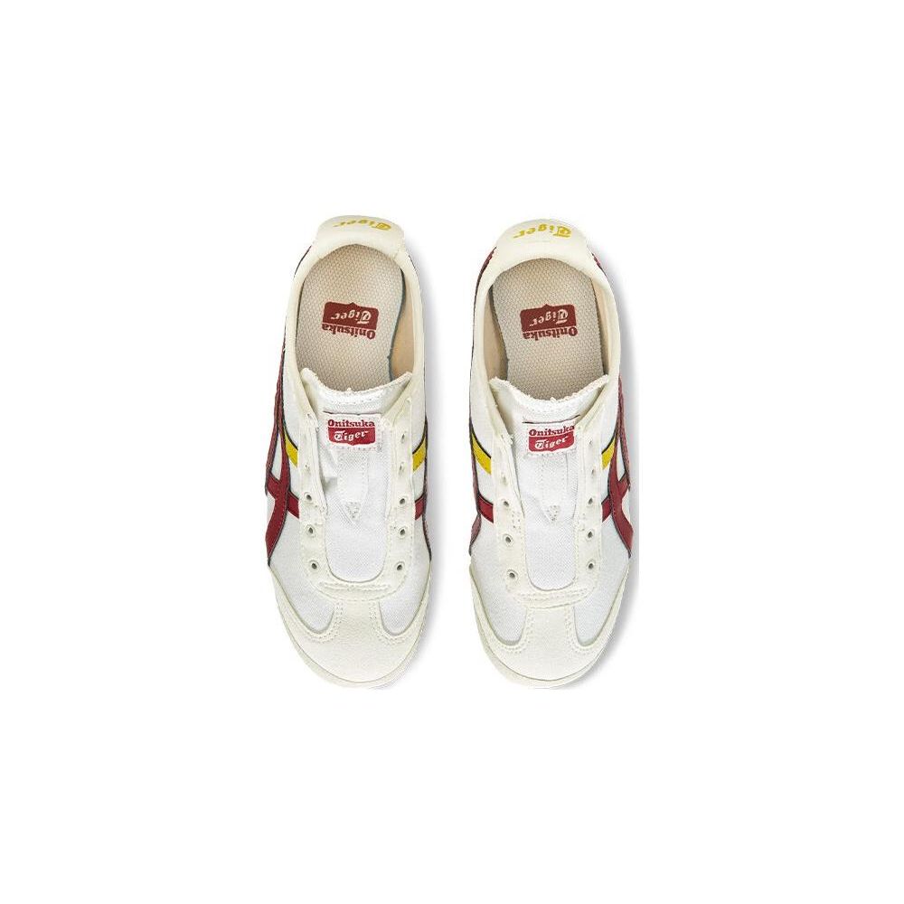 Onitsuka Tiger Comfortable Versatile Shock Absorbing Durable Low Top Casual Shoes Kids sneaker Black Red 1184A085-108