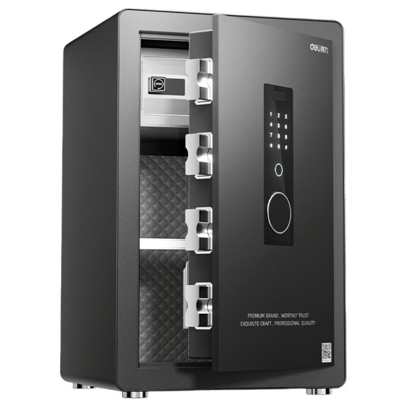 Deli AE671-Z Fingerprint & Password Security Safe, 60cm, Black