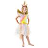 Costume dress set golden unicorn dress headband wings size 120 Golden unicorn costume size 130