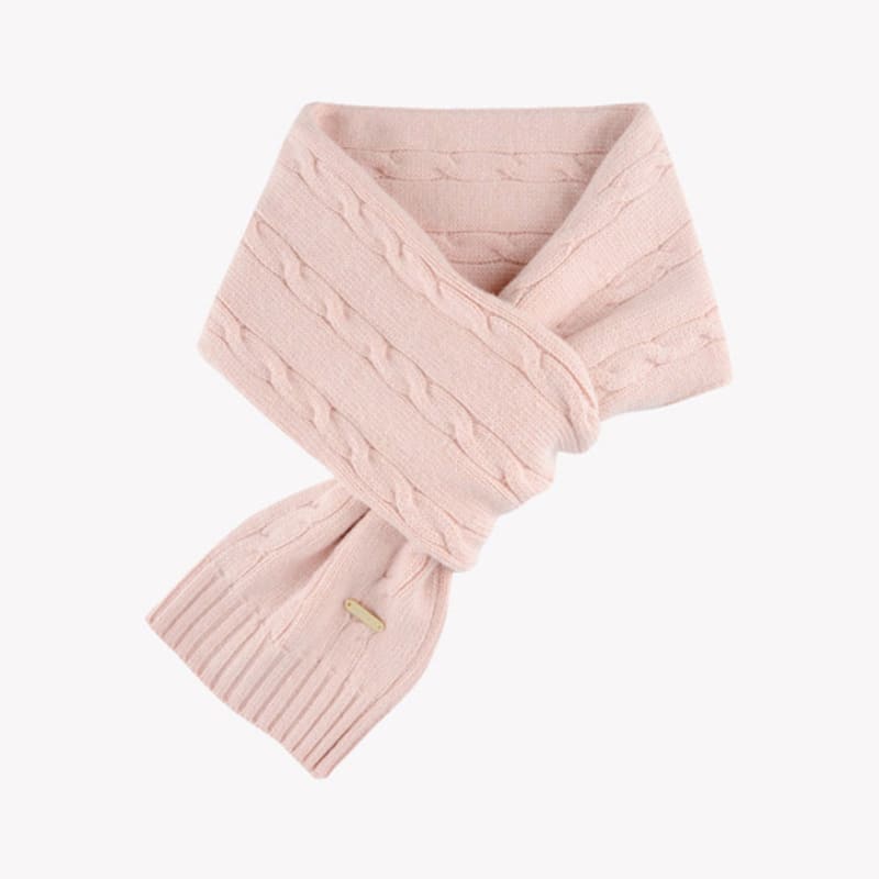 Saint Luxure Cable Loop Muffler Pink