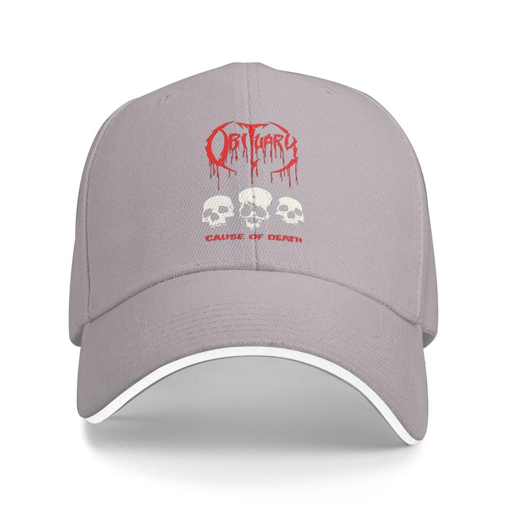 Unisex Baseball Hats Obituary Death Metal Rock Band Music Outdoor Streetwear Sports Baseball Caps Hip Hop Cap Casquette Hats