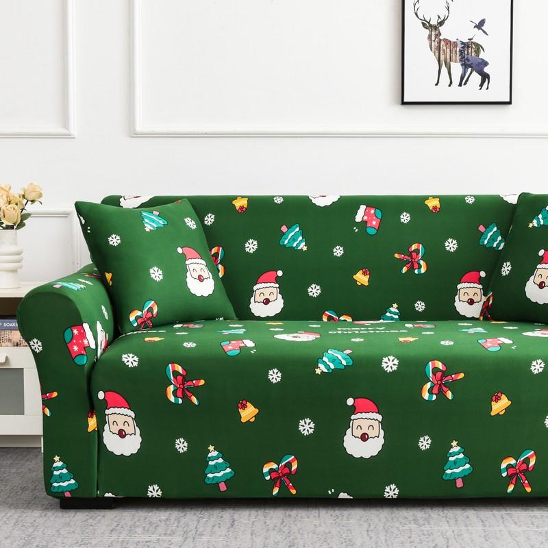 Christmas Decoration Sofa Cover Stretch Modern Chair Couch Cover Sofa Covers For Living Room Furniture Protector 1/2/3/4 Seater