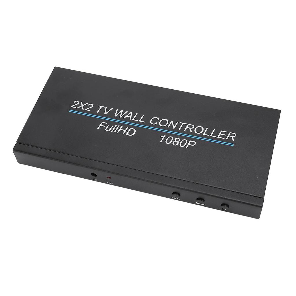 2x2 HD Multimedia Interface Video Wall Controller 4K 30HZ TV Wall Controller with Remote 180 Degree 