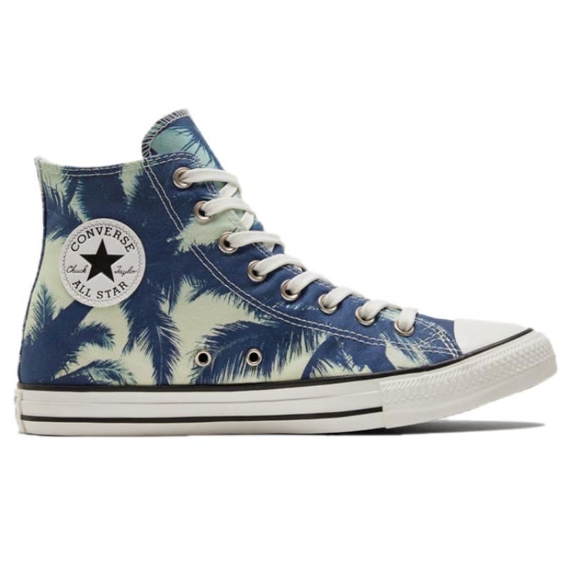 Converse Chuck Taylor All Star Comfortable & Versatile Print High-Top Espadrilles Unisex Blue
