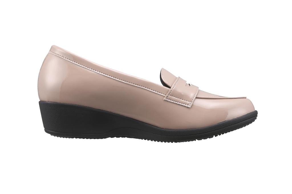 Pansy 4936 Rain Step Rain 3E Waterproof and Size Smooth Black Shoes, Women's Loafers, Antibacterial, 24.0cm,