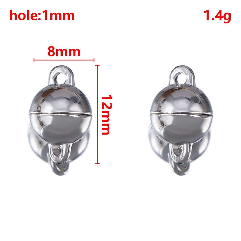 1 Set 2 Sets Verriegelbare Starke Magnetische Verschlüsse Magnetische Endverschluss Verbinder Schmuckherstellung DIY Armband Halskettenverlängerung Zubehör