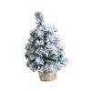 Snow Flocked Christmas Tree Small Artificial Christmas Tree Mini Desk Christmas Tree