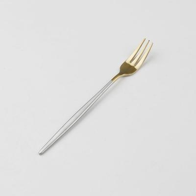Tenedor de Té Abella Acero Inoxidable Mate Bicolor