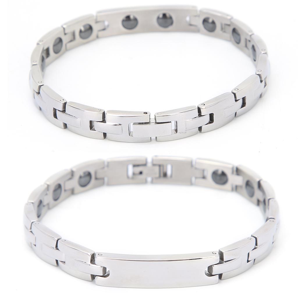 Men Magnetic Therapy Bracelet AntiFatigue Muscle Tension Relief Titanium Steel Bracelet