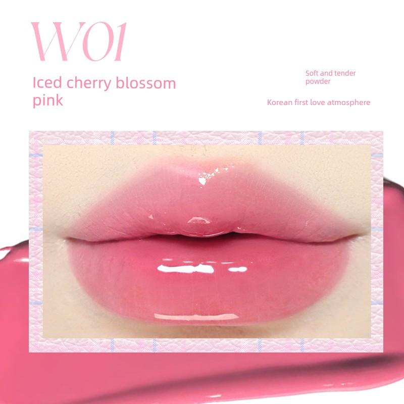 Checkered Double Realm Series~In Stock Veecci/Veecci Crystal Clear Soft Tube Water Gloss Lip Glaze Moisturizing Lip Gloss