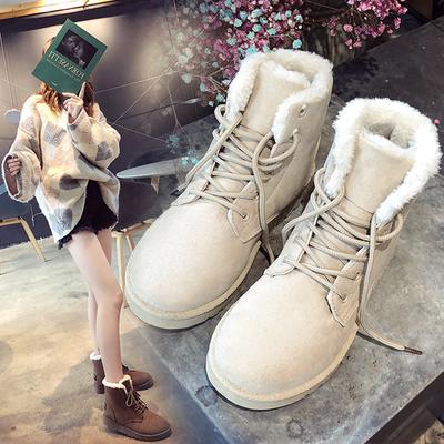 Women's Short Boots Winter New Women's Flat Bottom Snow Boots with Plush and Warm Women's Boots