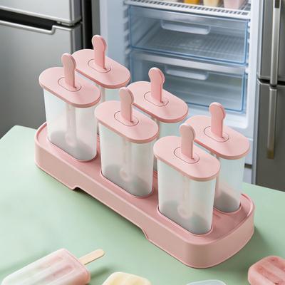 6 Stück Eis am Stiel Form Plastik Eis am Stiel Hersteller für Selbstgemachtes Fruchteis Joghurt Eis am Stiel Schokoladenpudding Formen für Kinder