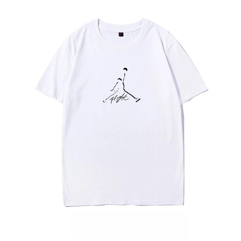 Basketball T-shirt Joint Flying Man Short-sleeved Loose Large Size Sports Fitness Casual Short-sleeved Comfortable