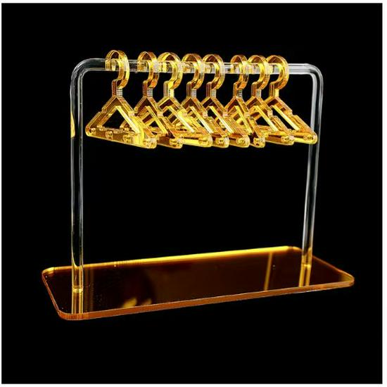 Acrylic Jewelry Stand Organizer - Earring & Necklace Display Hanger