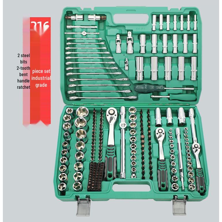 4S Car Repair Tool Set: Socket Wrench Ratchet & Small Tool Box